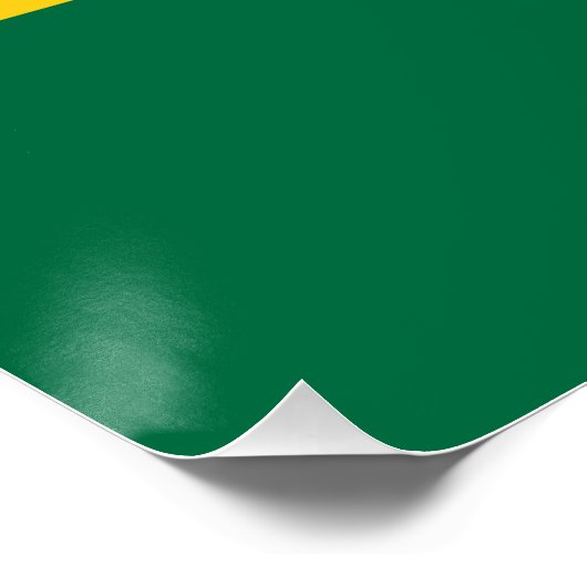 Patriottisch poster met Ghanese vlag (Hoek)