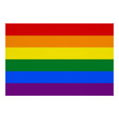Patriottisch poster met LGBT-vlag (Voorkant)