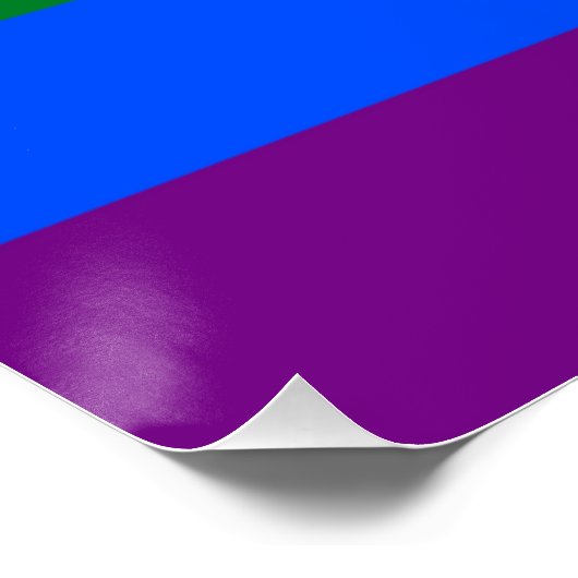 Patriottisch poster met LGBT-vlag (Hoek)