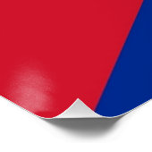 Patriottisch poster met vlag Cuba (Hoek)