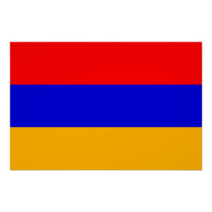 Patriottisch poster met vlag van Armenië