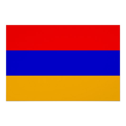 Patriottisch poster met vlag van Armenië (Voorkant)