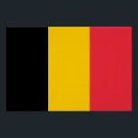 Patriottisch poster met vlag van België<br><div class="desc">Voeg een opvallend kunstwerk toe aan uw huis of kantoor-decor met ons exclusieve poster met de vlag van België! Dit poster is ontworpen met aandacht voor detail en is meer dan alleen een decoratief item; het is een eerbetoon aan de rijke cultuur en nationale trots van België. De gedurfde kleuren...</div>