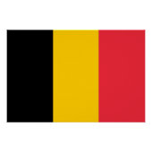 Patriottisch poster met vlag van België (Voorkant)