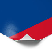 Patriottisch poster met vlag van Belize (Hoek)