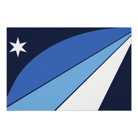 Patriottisch poster met vlag van Columbia, SC (Voorkant)