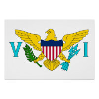 Patriottisch poster met vlag van de Amerikaanse Ma