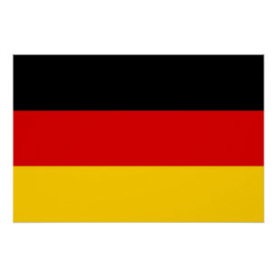 Patriottisch poster met vlag van Duitsland