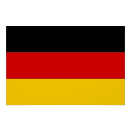 Patriottisch poster met vlag van Duitsland (Voorkant)