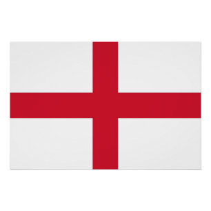 Patriottisch poster met vlag van Engeland