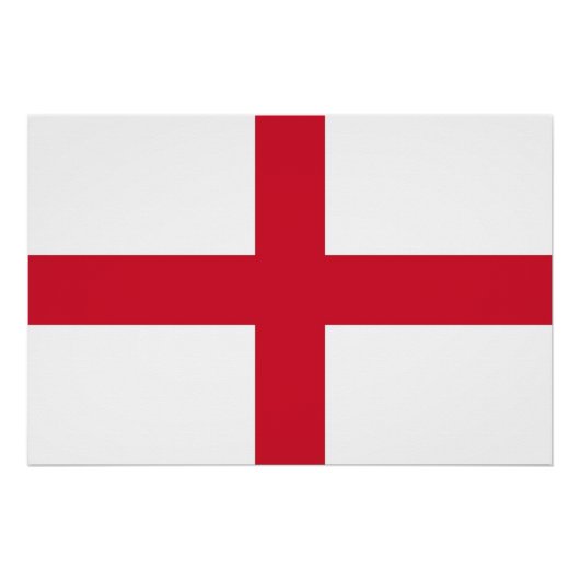 Patriottisch poster met vlag van Engeland (Voorkant)