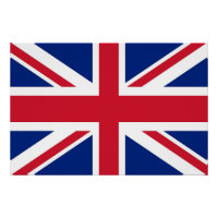 Patriottisch poster met vlag van het Verenigd Koni