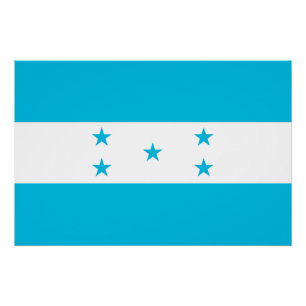 Patriottisch poster met vlag van Honduras