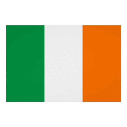 Patriottisch poster met vlag van Ierland (Voorkant)