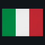 Patriottisch poster met vlag van Italië<br><div class="desc">Vergroot uw ruimte met ons opvallende poster met de vlag van Italië, ideaal om uw bewondering voor de Italiaanse cultuur en erfgoed te laten zien! Dit poster is vervaardigd met levendige kleuren en een nauwgezette aandacht voor detail. Het is meer dan alleen maar een decoratie; het is een viering van...</div>