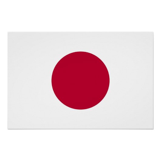 Patriottisch poster met vlag van Japan (Voorkant)