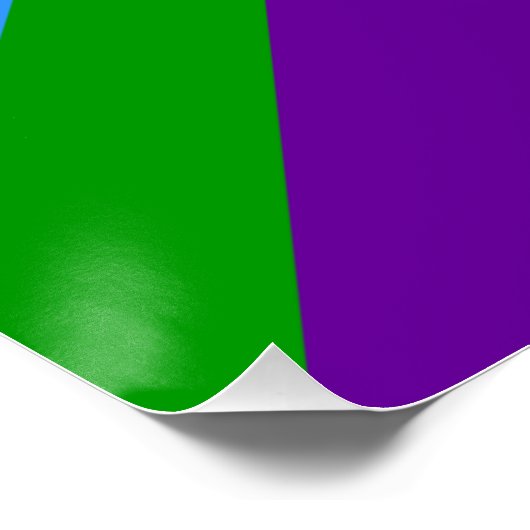 Patriottisch poster met Vlag van Manitou Springs (Hoek)