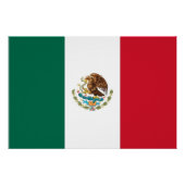 Patriottisch poster met vlag van Mexico (Voorkant)