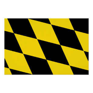 Patriottisch poster met vlag van München