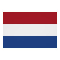 Patriottisch poster met vlag van Nederland