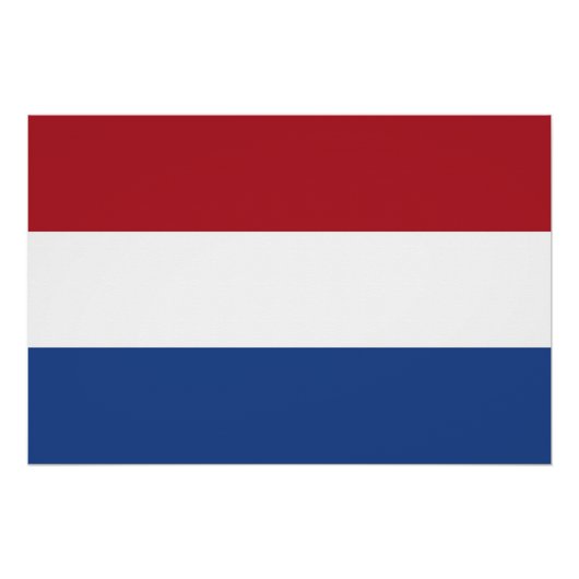 Patriottisch poster met vlag van Nederland (Voorkant)