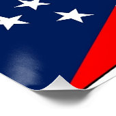 Patriottisch poster met vlag van Ohio (Hoek)