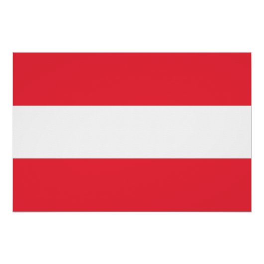 Patriottisch poster met vlag van Oostenrijk (Voorkant)