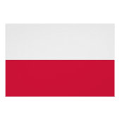 Patriottisch poster met vlag van Polen (Voorkant)