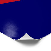 Patriottisch poster met vlag van Samoa (Hoek)