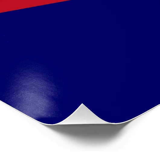 Patriottisch poster met vlag van Samoa (Hoek)