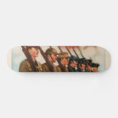 Patriottisch Poster Skateboard (Horizontaal)