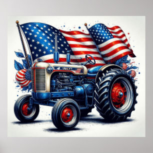 patriottisch Poster van de trekker
