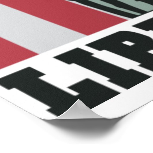 Patriottisch Poster - Vrijheidsbeeld - Amerikaanse (Hoek)