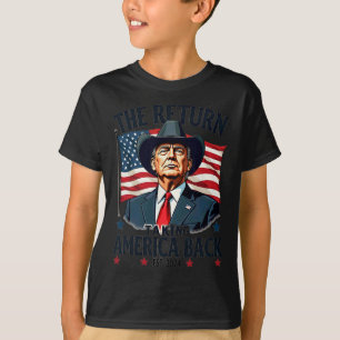 Patriottisch President Donald Trump Cowboy neemt A T-shirt