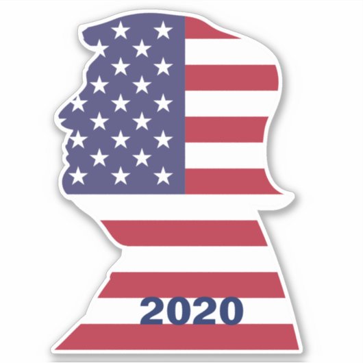 Patriottisch President Verkiezingen 2020 Amerikaan Sticker (Voorkant)
