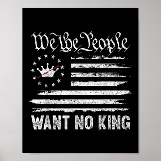 Patriottisch prodemocratisch protest 14 juni Geen  Poster (Voorkant)