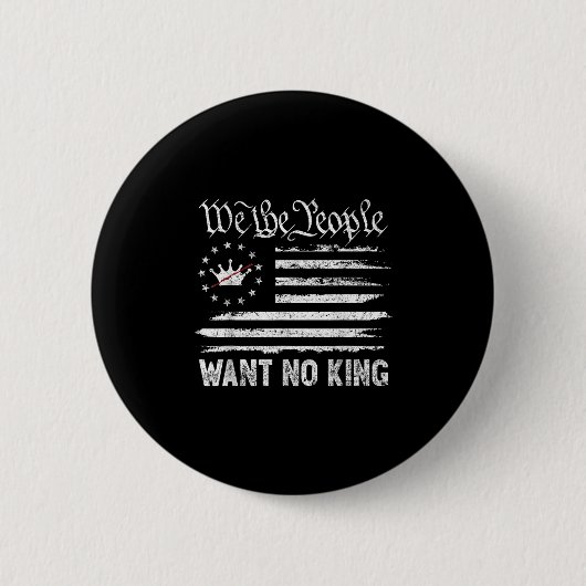 Patriottisch prodemocratisch protest 14 juni Geen Ronde Button 5,7 Cm (Voorkant)