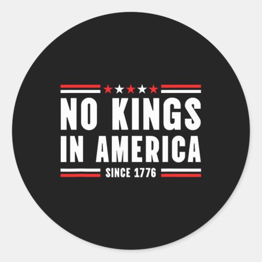 Patriottisch prodemocratisch protest 14 juni Geen Ronde Sticker (Voorkant)