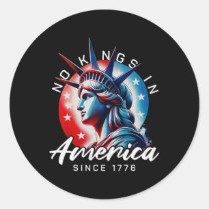 Patriottisch prodemocratisch protest 14 juni Geen  Ronde Sticker