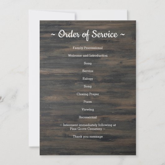 Patriottisch programma voor de letterlijke volgord (Achterkant)