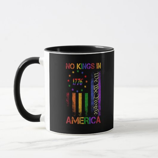 Patriottisch Protest Geen Koningen In Amerika Mok (Links)