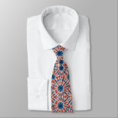 Patriottisch Psychedelisch Tie-Dye Patroon Stropdas (Gebonden)