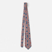 Patriottisch Psychedelisch Tie-Dye Patroon Stropdas (Achterkant)