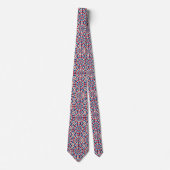 Patriottisch Psychedelisch Tie-Dye Patroon Stropdas (Voorkant)
