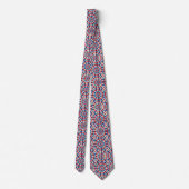 Patriottisch Psychedelisch Tie-Dye Patroon Stropdas (Achterkant)