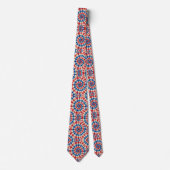 Patriottisch Psychedelisch Tie-Dye Patroon Stropdas (Voorkant)