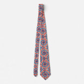 Patriottisch Psychedelisch Tie-Dye Patroon Stropdas (Achterkant)