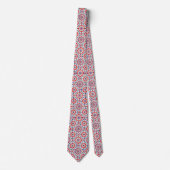 Patriottisch psychedelisch tie-dye patroon stropdas (Voorkant)