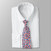 Patriottisch psychedelisch tie-dye patroon stropdas (Gebonden)