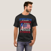 Patriottisch Puerto Ricaans bloed van Amerikaanse  T-shirt (Voorkant volledig)